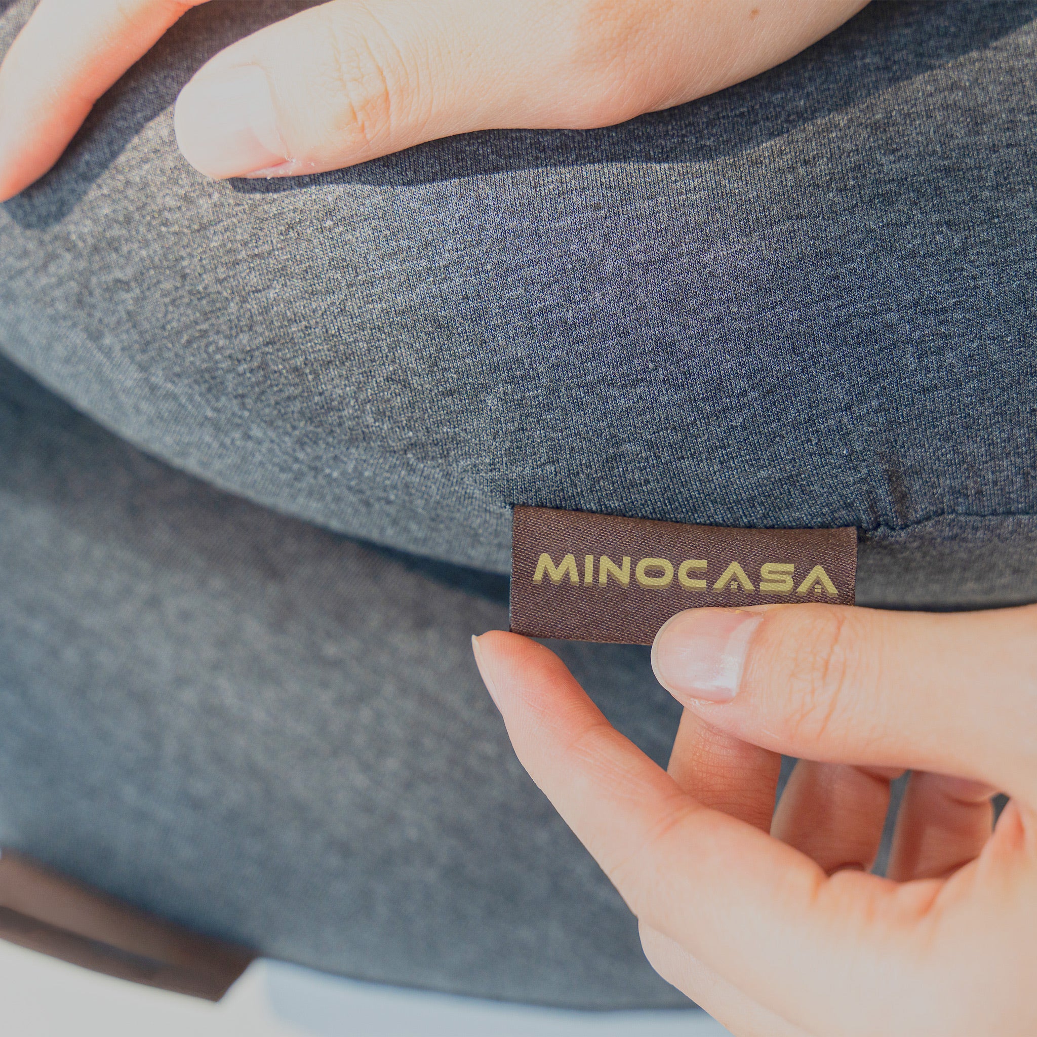 Minocasa Ergonomic and Orthopaedic Neck Supportive Pillow Zoom on Logo