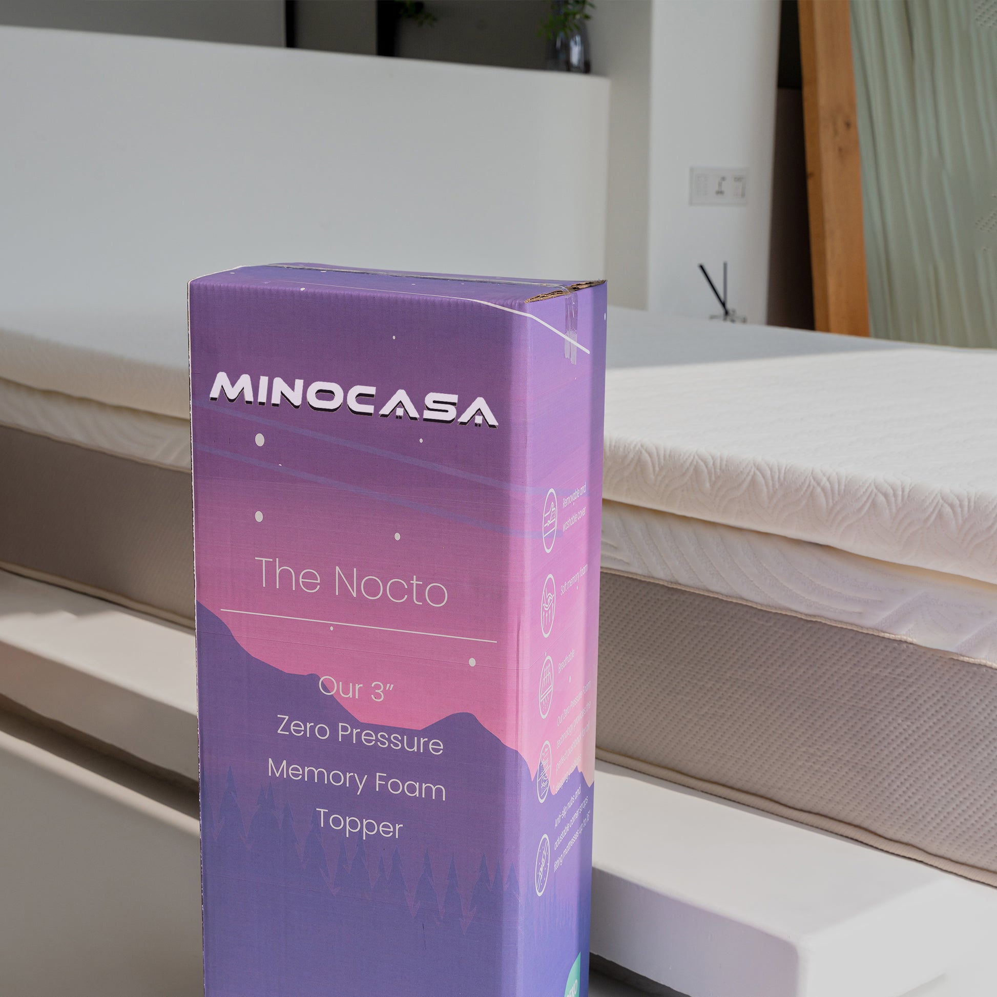 Minocasa Nocto Mattress Topper in a Box